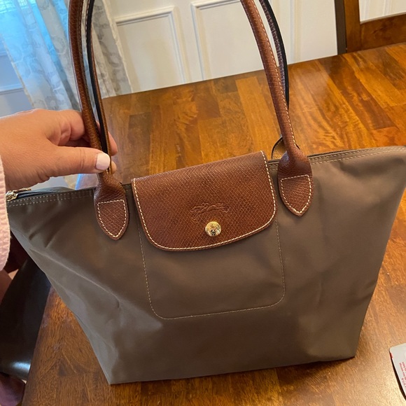 Longchamp Bags Longchamp Le Pliage Shoulder Bag Olive Brown Long